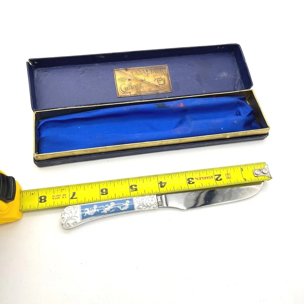 Coalport REVELRY Fine Bone China & Cutlass Sheffield Cutlery Cheese Knife in Box